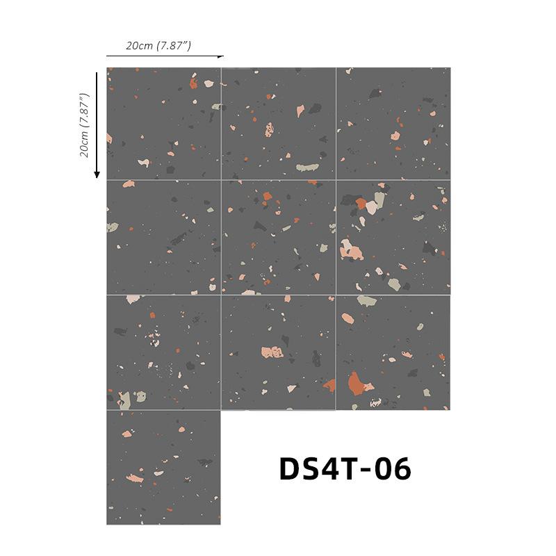 Home Decoration Anti-Skid Floor Sticker Self-Adhesive Removable Adhesive Frosted Tile Sticker Wall Sticker Bathroom Waterproof Tile Sticker