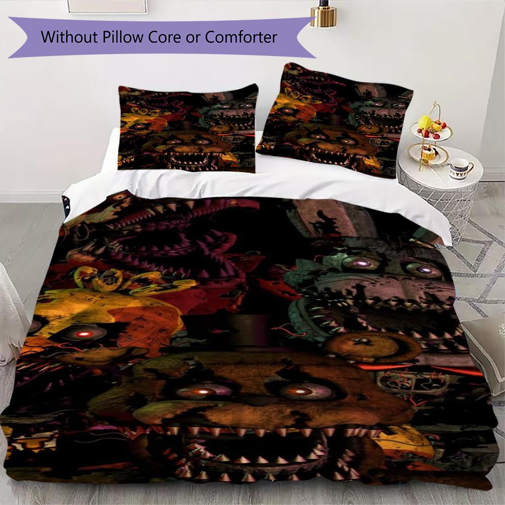 Night Nightmare Animatronics Bedding Without Core 1 Duvet Cover 2 Pillowcase Without Core Christmas Birthday Gift Soft And Comfortable