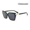 Sunglasses SF1106S 001 Cat-eye Horn-rimmed UV Protection Women's
