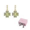 Swarovski Pozlacené náušnice Dámské Zelené