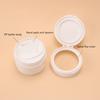 50/80/100G Refillable Bottle With Hand Pulled Mat And Spoon Face Cream Jar Cosmetic Box White Empty Plastic Flip-Top Container