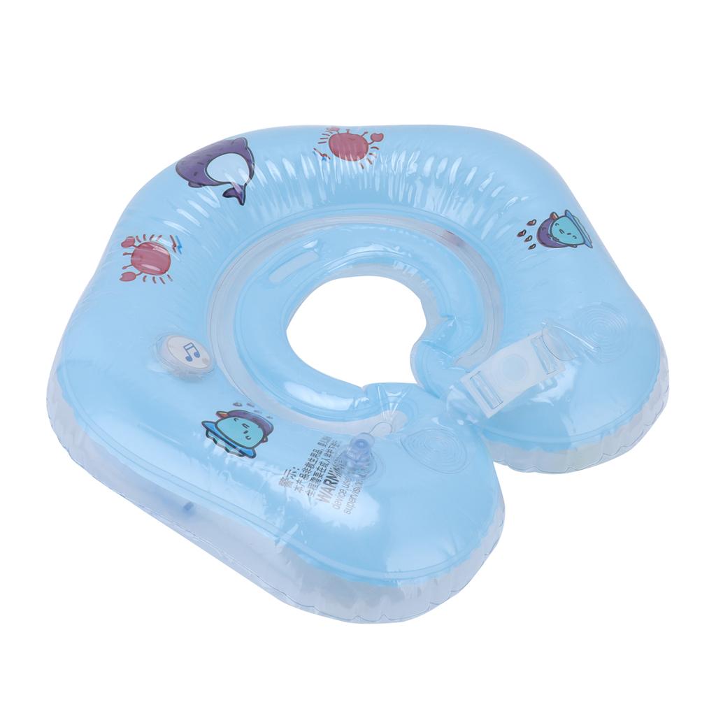 Newborn Swimming Ring Inflatable Floating Collar Baby Swimming Pool Toy for 0?18 Month BabyBlue