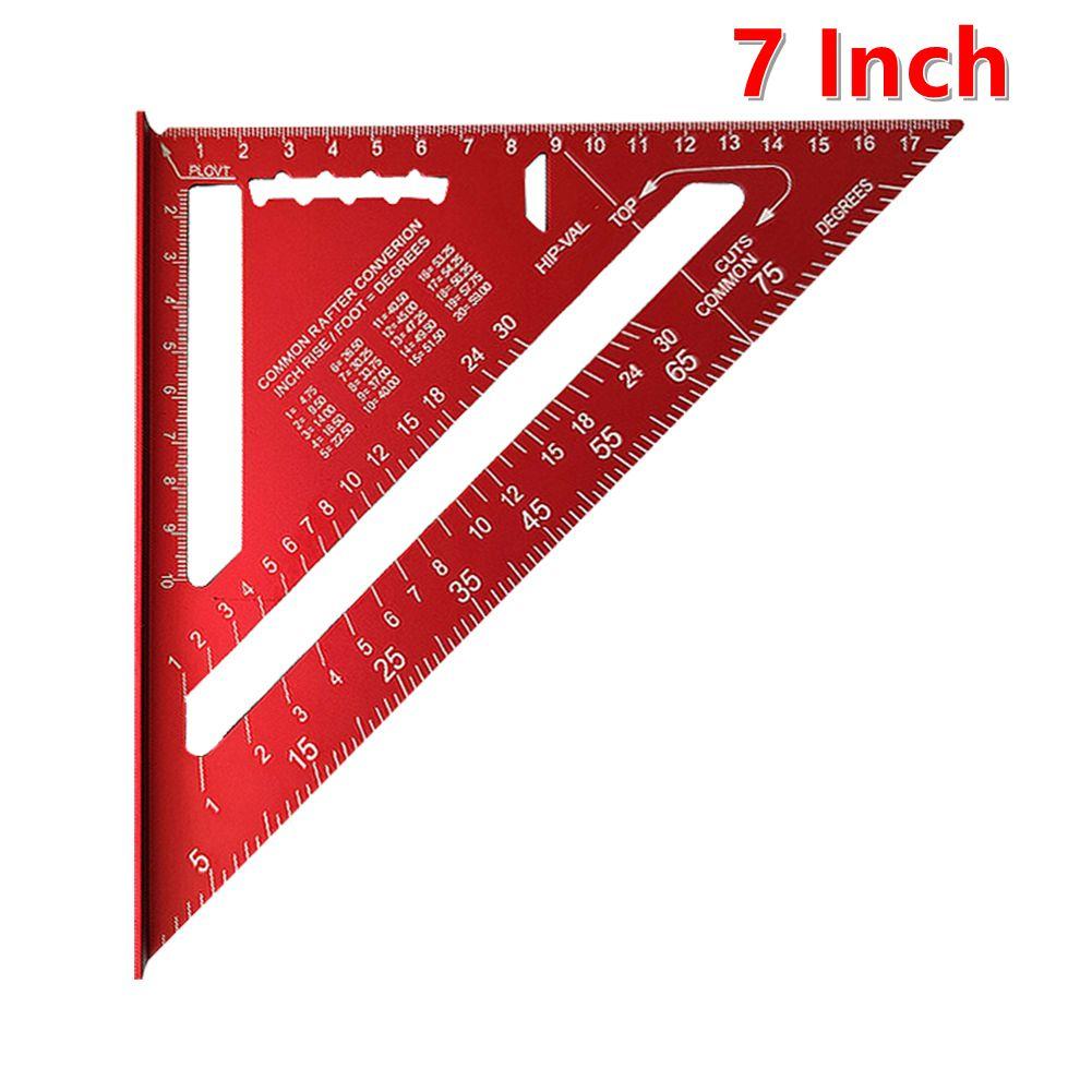 12/7inch Triangle Ruler Aluminum Alloy Metric Angle Ruler High Precision 90° Triangle Carpenter Square Ruler Carpenter Tools
