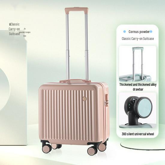 

18-дюймовый чемодан-спиннер для ручной клади с передним открыванием и кодовым замком для мужчин, женщин и детей 16 inches