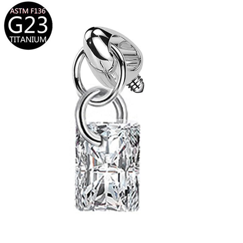 

Титановый сплав Пуля Головка Подвеска Капля воды G23 Титановый пирсинг для тела Ювелирные изделия Сделай сам Вертикальные серьги-гвоздики