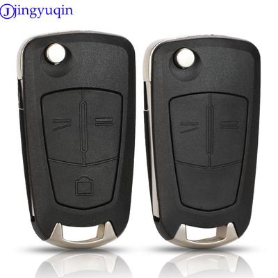 Jingyuqin 10p 2/3 Botones Carcasa Llave Remota Plegable Carcasa de Coche Fob Para Opel Vectra Antigo Omega Suprema Agile Montana