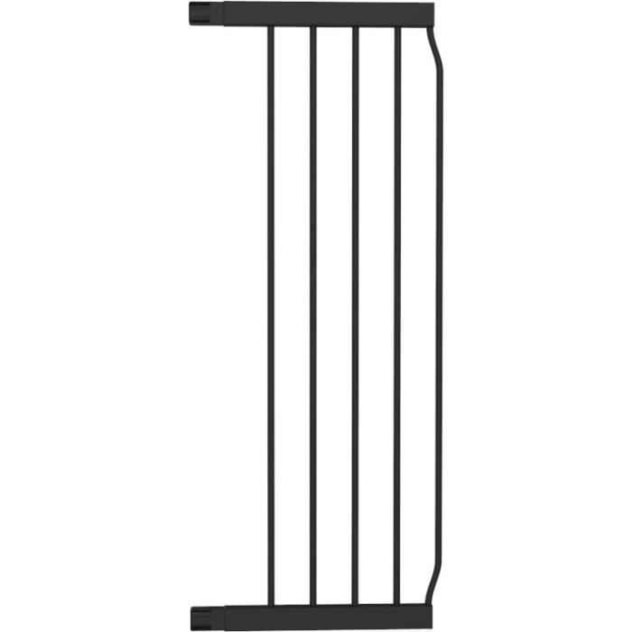 INGENUITY Rallonge, Extension Accessoire de barriere de sécurité 28 cm Noir Métal compatible barriere ouverture sans les mains