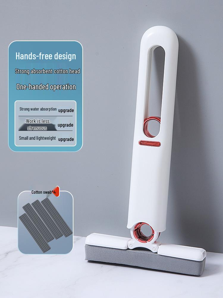 Compact Absorbent Sponge Mop: Handheld, Hands-Free, Multi-Purpose Cleaner for Desktops, Bathrooms, Tables, and More.