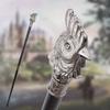 Silver Chicken Rooster Head Animal Fashion Walking Stick Decorative Cospaly Vintage Party Fashionable Walking Cane Crosier 93cm