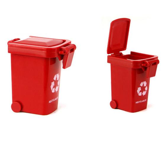 3Pcs Trash Can Toy Bright-colored Portable ABS Kids Garbage Truck's Trash Cans Toy Shooting Props