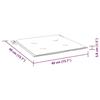 VidaXL Lot de 6 Coussins de Chaise de Jardin, Galettes de Siège Antidérapantes, Décoration Terrasse Patio Extérieur, 361019