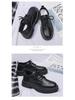 Herren Wasserdichte Schwarze Leder Koch- & Skateschuhe - Atmungsaktiv Koreanischer Stil