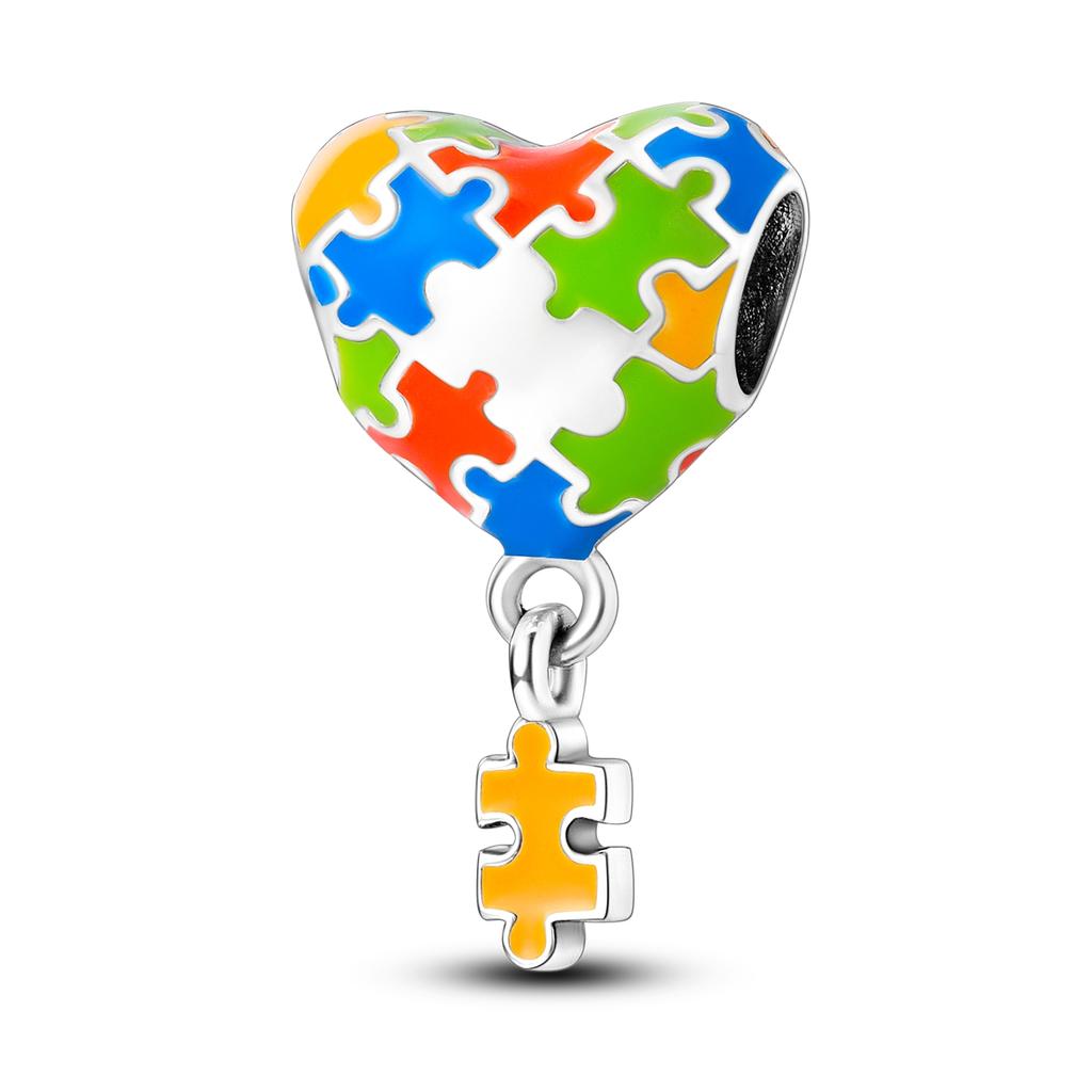 Miedziane Puzzle Balon na Gorące Powietrze Charms Koraliki Pasują do Oryginalnej Bransoletki DIY Wisiorek Wiszące Biżuteria Prezent Dla Kobiet