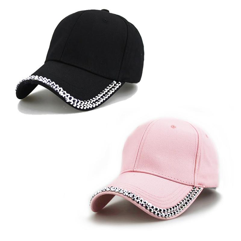 New Fashion Sparkling Cotton Baseball Cap With Adjustable Sunshade For Adults
