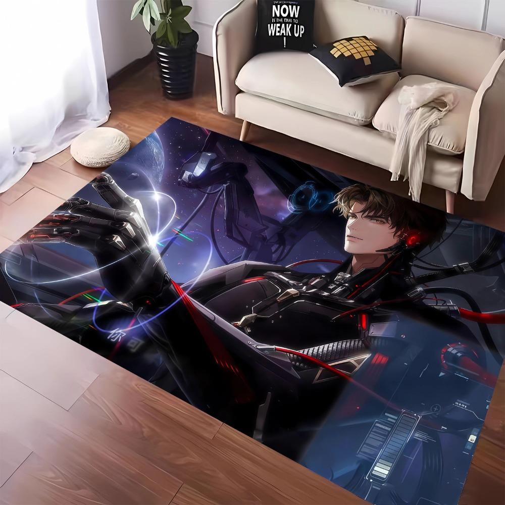 1pc Carpet Game Anime Characters Print for Home Living Room Bedroom Decor Non-slip Rug Floor Mat Comfortable Carpet for Fan Gift