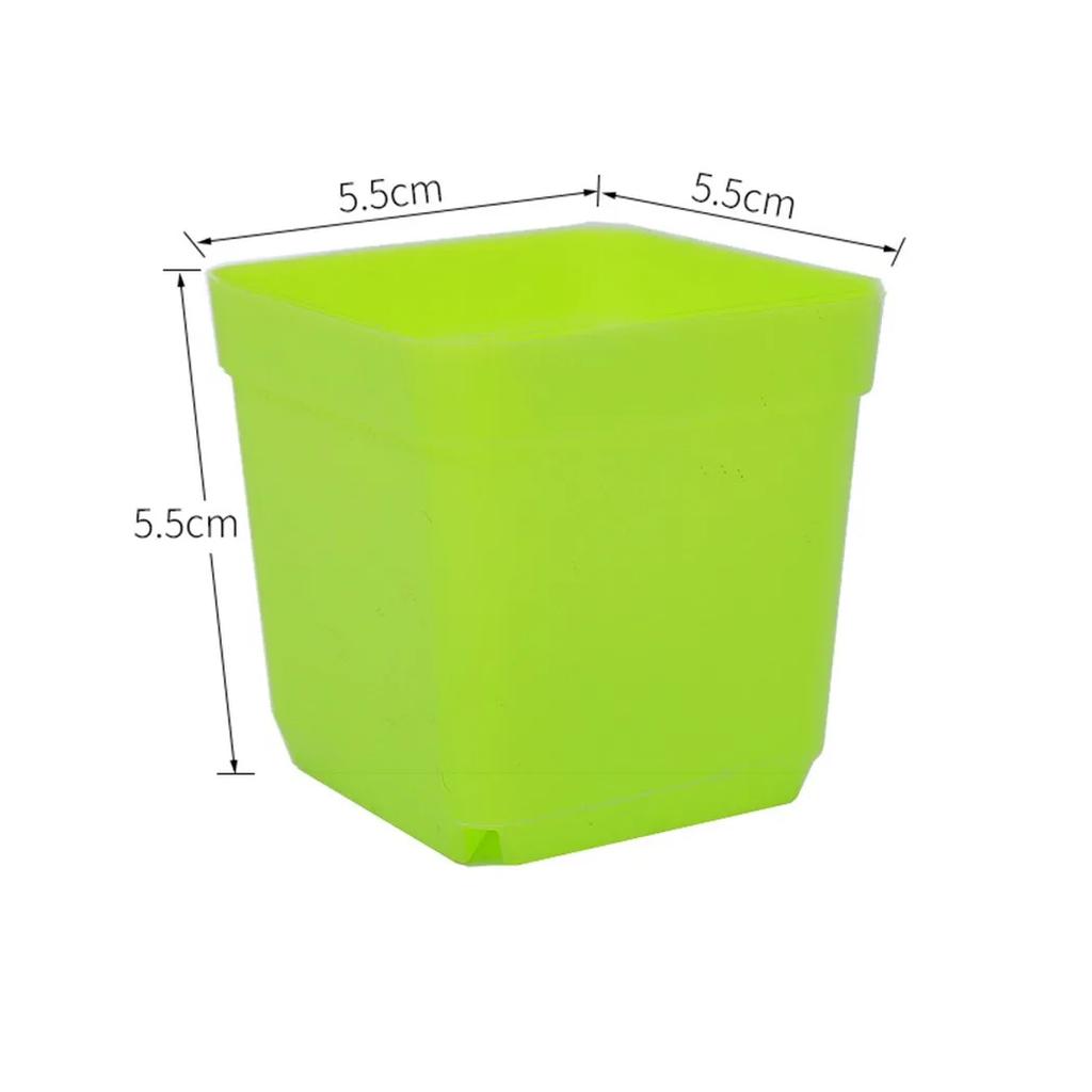 10pcs Mini Basin Square Flower-Pot Succulent Plant Trays Garden Nursery Pots Flowerpot For Home Office Decor-DIY