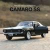 1:36 Chevrolet USA 1969 Camaro SS Vintage Matt Schwarz Diecast Metall Auto Modell Spielzeug Für Sammlung Geschenk Kinder A318
