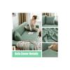 Lycra Stretch Elastic Flexible Washable Square Pattern Three-seater Sofa Cover Sofa Cover