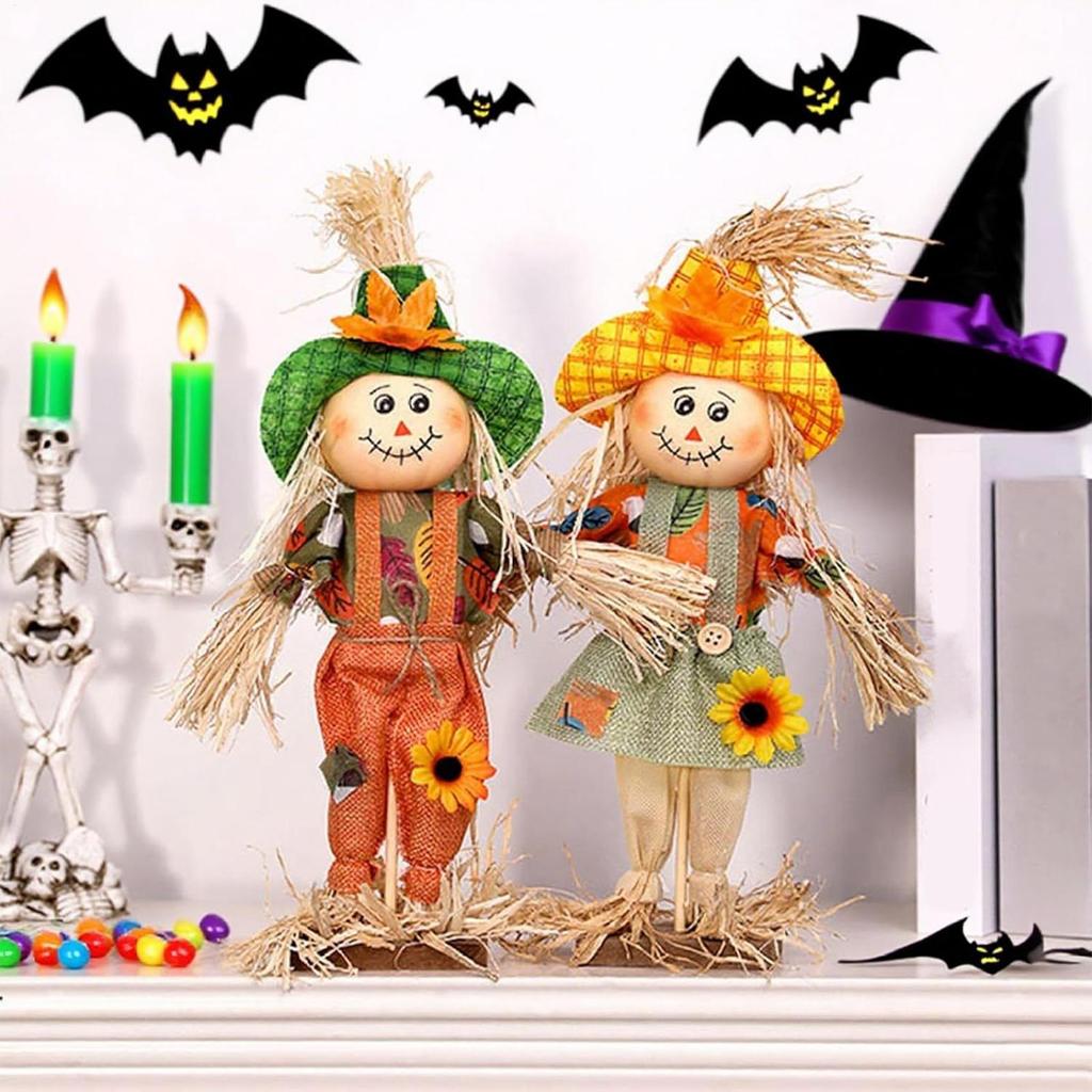 Scarecrow Decorations Fall Outdoor Scarecrow Decorations Fall Stuffed Scarecrow Ornaments for Fall Thanksgiving Halloween