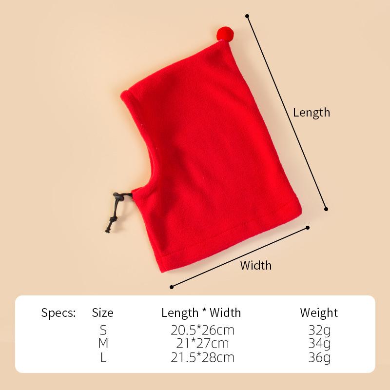 

Новая шапка для собак, зимняя теплая шапка для домашних животных, однотонная шапка для собак, регулируемая по размеру, повседневный головной убор для домашних животных, милый головной убор M красный