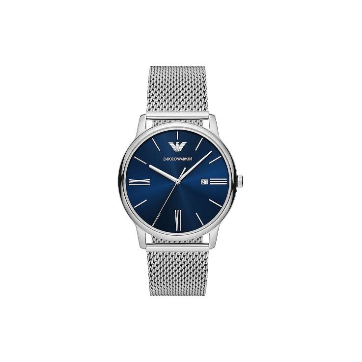 Emporio Armani Watch Quartz Movement Stainless Steel Strap 42Mm Blue Dial Men watches AR11571-CLG