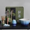 Japanese Style Ceramic Matcha Making Set BespritGift Song Dynasty Tea Whisking Tools Bamboo Whisk&Scoop Matcha Kit Gift Box