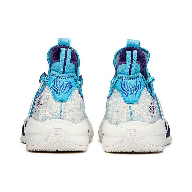 Anta GH2 Hayward Durable Non-Slip Low-Top Basketball Shoes Men Sneakers White Blue Purple 112131103-11