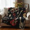Retro Pink Shell Anime Cartoon Flannel Blanket Soft Warm Throw for Bedroom Sofa Car Kids Holiday Gift
