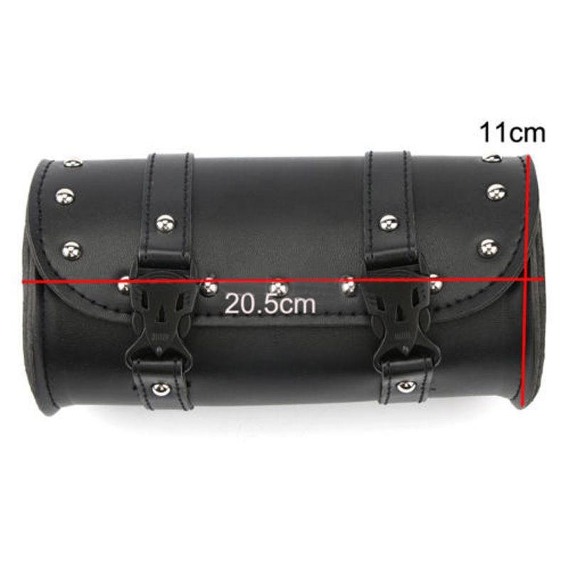 Universal Motorcycle Saddlebag Tool Bag Mounting Strap Round Fork Bag For Harley