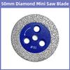 50mm M10 Thread Mini Diamond Saw Blade Stone Carving Disc for Granite Marble Concrete Sandstone Engraving Grinding Wheel