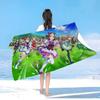 Umamusume Pretty Derby Anime Microfiber Beach Towel Absorbent Quick Dry Soft Yoga Swimming Resort Mountain Climbing Towel