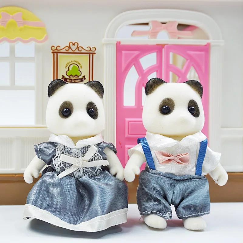 Simulation Wald Rentier Familie Puppe Puppenhaus Figuren Möbel Set DIY Spielset Spielen Haus Mädchen Spielzeug Zubehör Weihnachten Geschenke