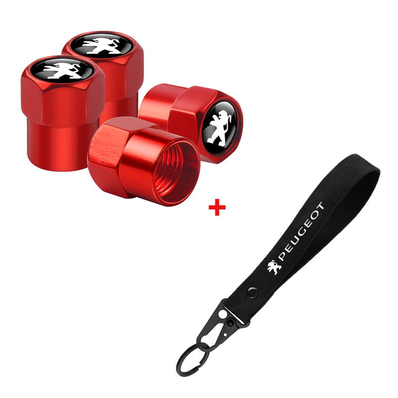 2026 Heißer Autoaufkleber für Peugeot 207 3008 206 208 308 307 407 508 2008 5008 Aluminium Metall Auto Reifenventilkappe Auto Emblem Nylon