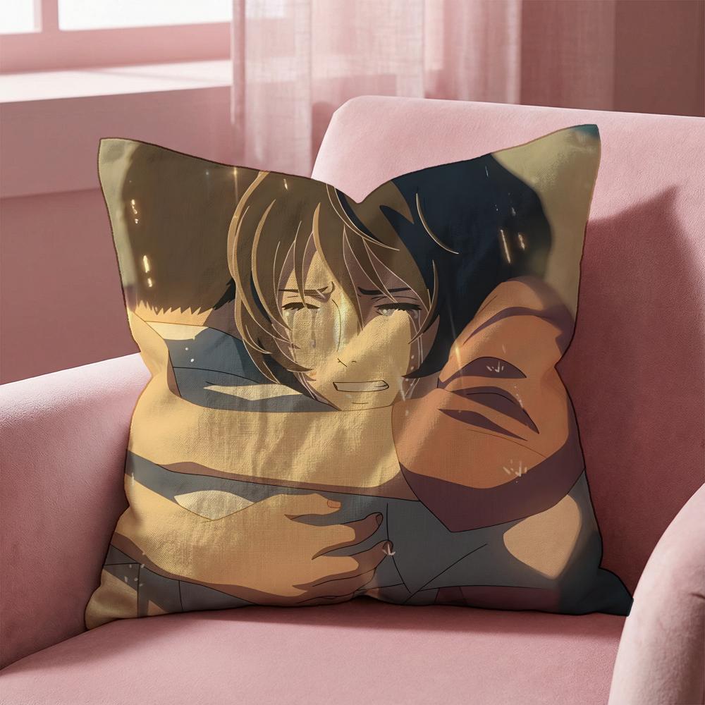 The Garden of Words Cushion Cover Multi-Scene Pillow Cover for Home & Car - Reversible, Soft & Durable for Daily Use