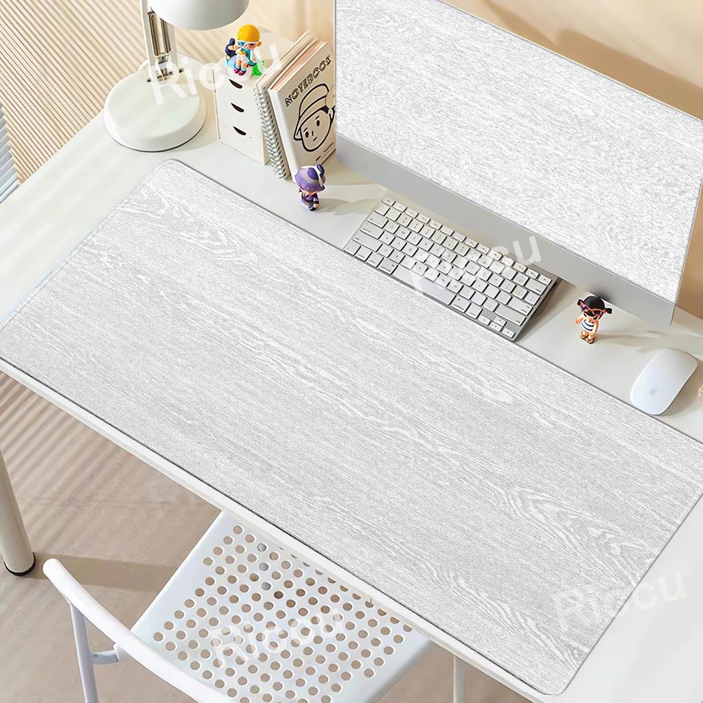 Large Mouse Pad Gaming Accessory XXL Wood Grain Texture Deskmat Non-Slip Base Computer Extended Mousepad Keyboard Laptop Micepad
