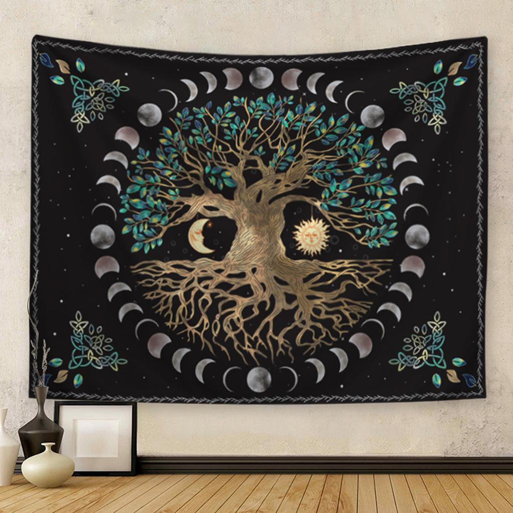 Mandala Tapestry Hippie Tapestries Mystic Chakra Meditation Decor Tapestry Decor for Living Room Backdrop Dorm