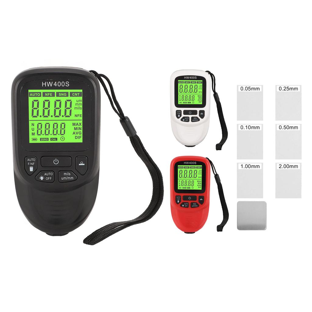 Professional Coating Thickness Gauge High Accuracy 3 Units Paint Mil Thickness Meter Gauge