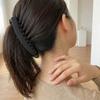 Natural Fluffiness Tortoiseshell Pattern Ponytail Barrettes Large Size Banana Hair Clip  Women