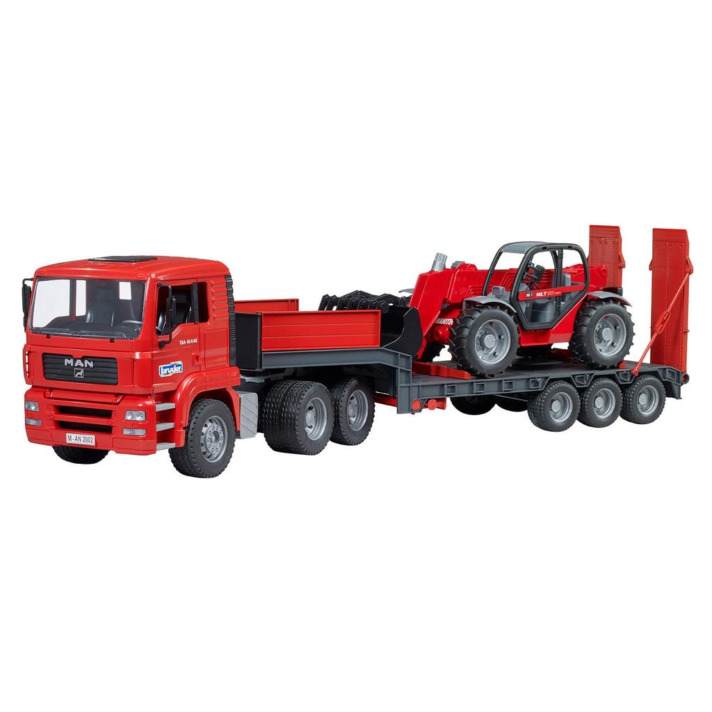bruder MAN truck & Manitou telescopic loader MLT633 BR02774