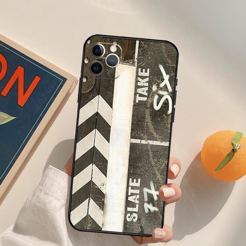 Clapperboard Funda Case For iPhone 14 15 16 Pro Max 11 12 13 Pro Max Mini XR 16 15 Plus 16e Phone Cover