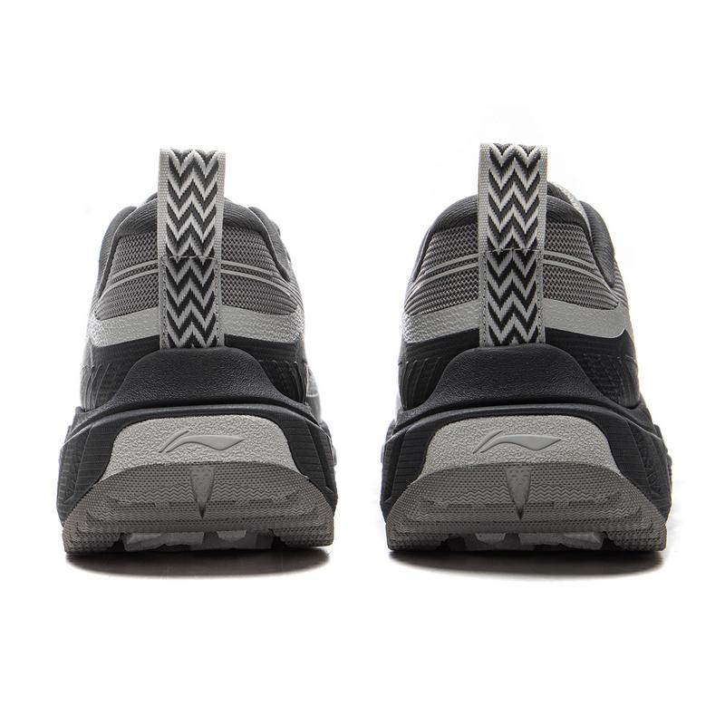 Li-Ning Yijie Lite 2.0 Comfortable Outdoor Wear-Resistant Support Low-Top Hiking Shoes Men Hiking Shoes Black Gray AHTU007-3