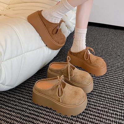 Muffin Birkenstock Single Shoes Women's Outer Wear 2025 Spring and Summer Heightening Thick-soled Bag Head Women's Single Shoes