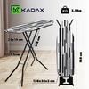 KADAX Folding Ironing Board 120x38cm Lightweight Iron Holder Standard