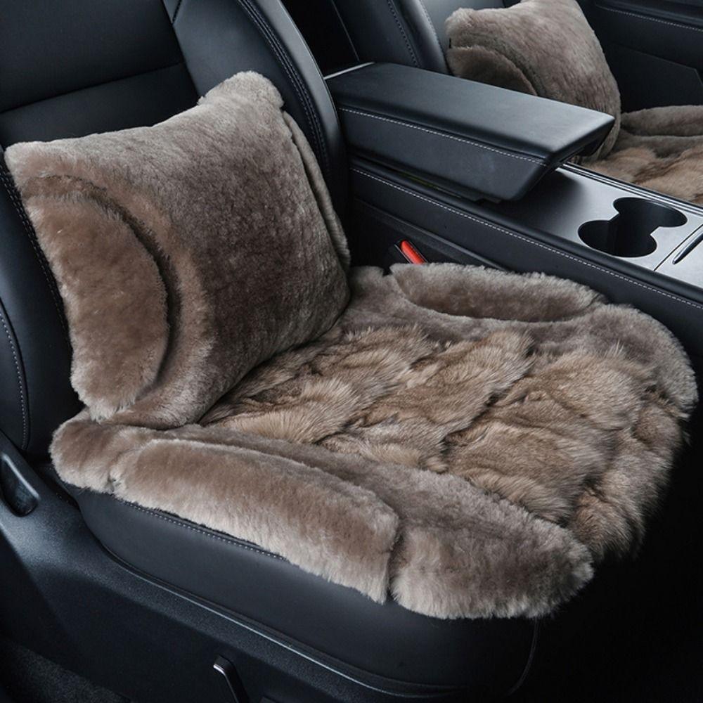 Thickened Plush Car Seat Covers Breathable Auto Seat Cushion  Car Interior Accessories