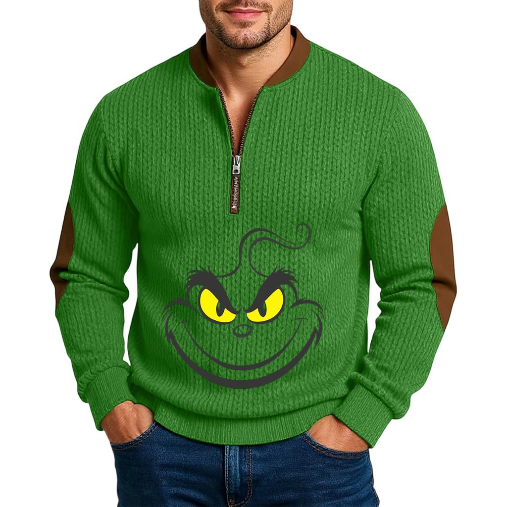 Men'S Outdoor Zipper Long Sleeved Sportswear Casual Sweatshirt