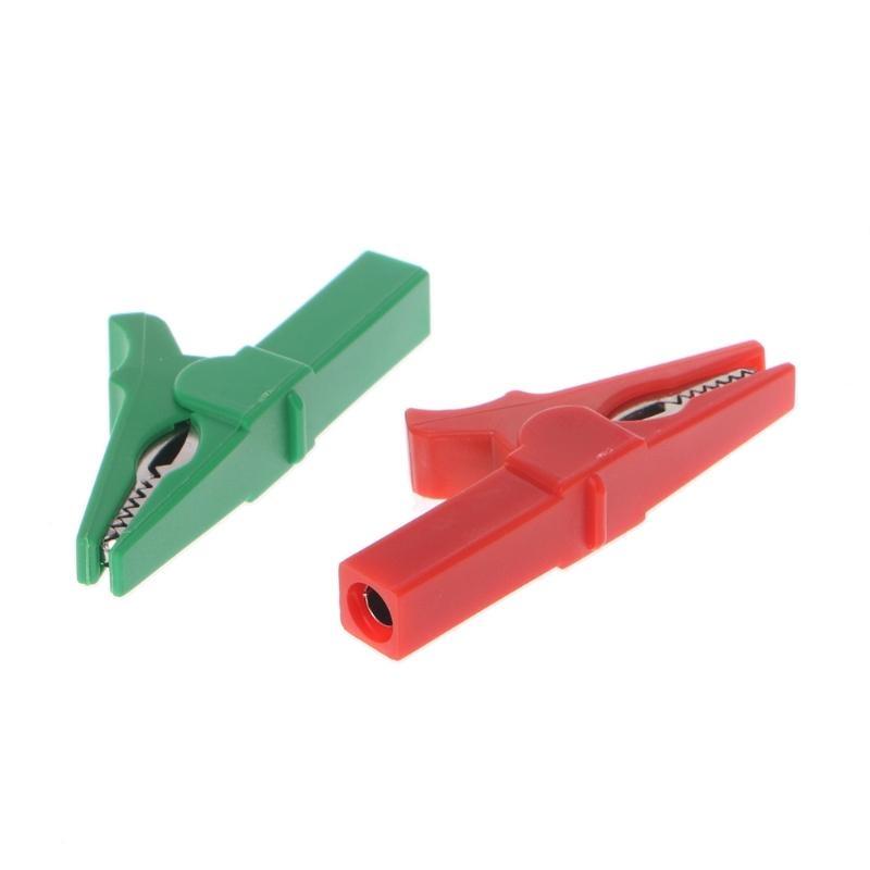 6 Pcs 6 Colors 55mm for Crocodile Clip For 4mm Male Banana Plug Connec