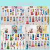 Children Fashion Lady Magnet Dress Up Sticker Book Educational Toy Gift For Girls