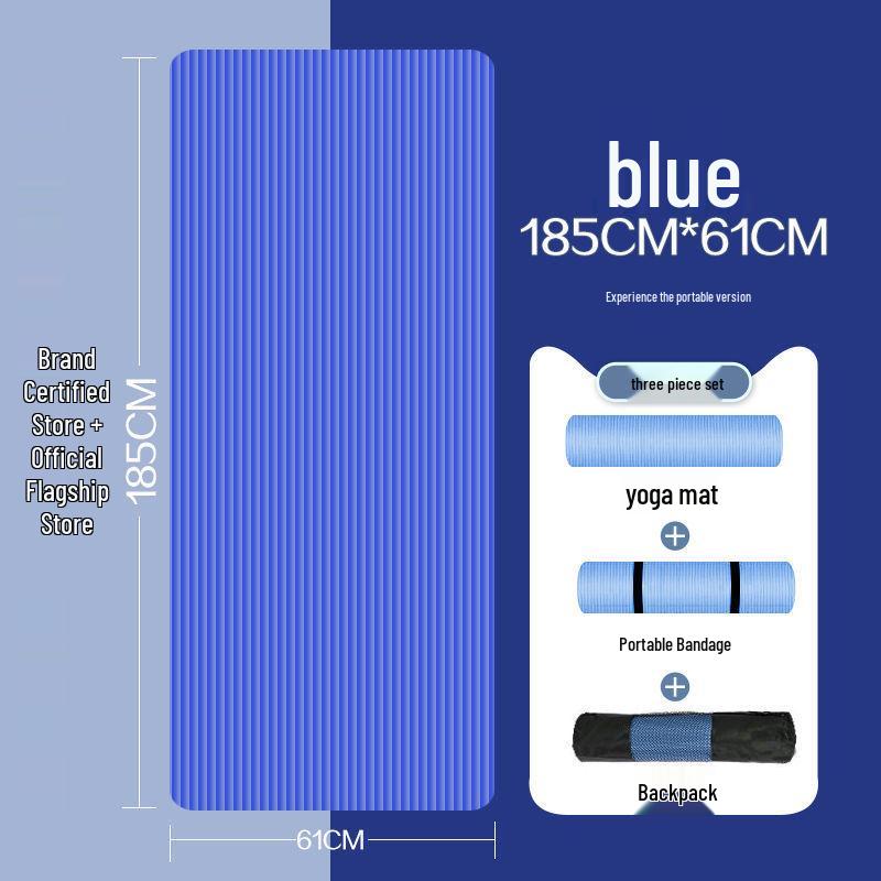 Verdickte & Extragroße Yogamatte für Anfänger - Unisex Heim-Trainingsmatte