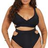 BRAVE SOUL Womens/Ladies Wrap Around Bikini Top Set