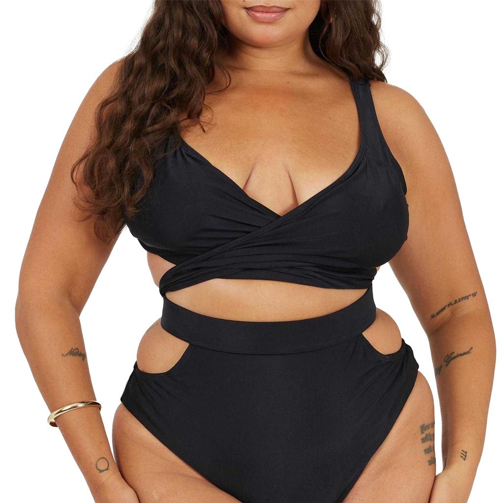 BRAVE SOUL Womens/Ladies Wrap Around Bikini Top Set